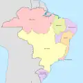 1709年当初の7県（プロヴィンス/província）