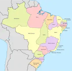 1889年ブラジル合衆国の州