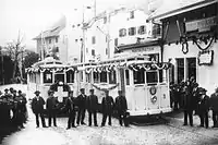 開業時のブレンガルテン駅、1902年