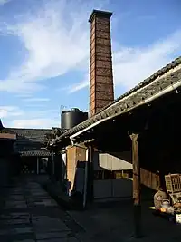 醸造業の煉瓦作りの煙突(千葉県香取市)