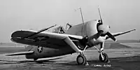 NACAでテストに用いられたF2A-3 Bu.No.01516号機（1943年2月9日の撮影）
