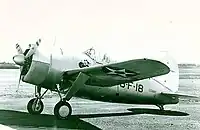 F2A-1海軍第3戦闘飛行隊(VF-3)の所属機1940年の撮影