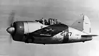 F2A-2海軍第2戦闘飛行隊(VF-2)の所属機（Bu.No.1412）