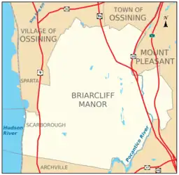 Located against the Hudson River, with Routes 9, 9A, 100, and the Taconic State Parkway transversing the village.