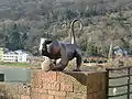 アルテ・ブリュッケのサルの像
