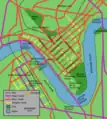 ブリスベンCBDの地図