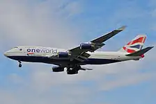 ボーイング747-400（ワンワールド塗装）