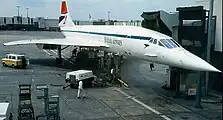 ブリティッシュ・エアウェイズのコンコルド(ヒースロー空港、1980年代前半)