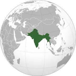 インドの位置