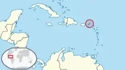 イギリス領ヴァージン諸島の位置