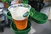 車内で販売されるビール