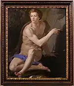 『洗礼者聖ヨハネ』1560年ごろ ボルゲーゼ美術館所蔵