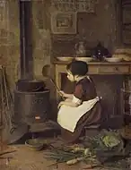 小さな料理人 (c.1858) ブルックリン美術館