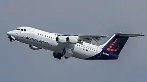 ブリュッセル航空のBAe146
