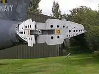展開された状態のエアブレーキ。