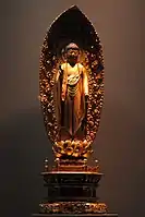 舟形光背阿弥陀如来立像（ベルン歴史博物館蔵）