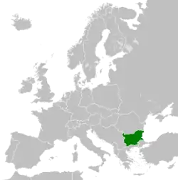 Българияの位置