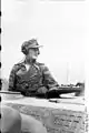 ツェルトバーンを迷彩服に改造して着用した戦車兵（1944年フランス）