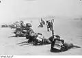 背嚢を背負い演習中の歩兵兵卒(1931年2月)