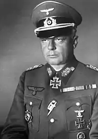 ヨハネス・フリースナー陸軍大将。平面タイプ。他の国ではこれが一般的である。