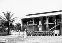 ドゥアラの警察軍(1901年の皇帝誕生日)