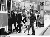 電停に停車するT3D（1972年撮影）