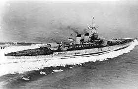 イタリア戦艦リットリオ。