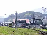 駅東側から構内を望む(リニューアル前)