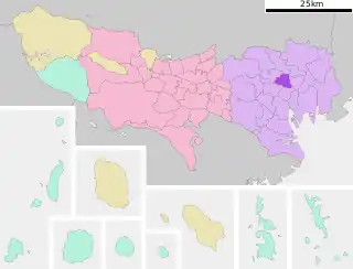 文京区位置図