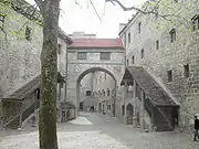 ブルクハウゼン城の中庭