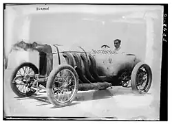 ブリッツェン・ベンツに乗るバーマン(1911年)