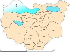 Location ofブルサ県の位置