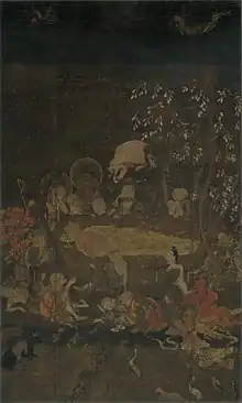 絹本著色『仏涅槃図』（宝生院）