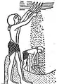 "winnowing forks" で作業を行う古代エジプトの農民