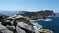 ロダス海岸の砂州
