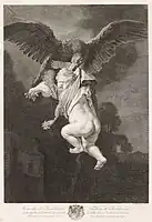 『ガニュメデスの略奪』クリスティアン・ゴットフリート・シュルツェ (Christian Gottfried Schultze)、1780年頃