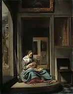 リンゴを剥く少女　(1667)  アムステルダム国立美術館