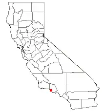カリフォルニア州におけるベンチュラの位置
