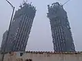 建設中の本部ビル（2007年8月）