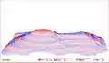 3DCGで描画。北西方向から見る