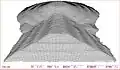 3DCGで描画。前方部正面から見る