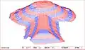 3DCGで描画。前方部正面から見る