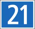 基幹道路の案内標識（ Nummerntafeln für Hauptstrassen ）