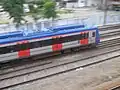 先頭車側面と天井