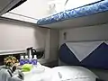 寝台車の車内