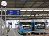 ケムニッツ中央駅に停車するバリオバーン(2013年撮影)