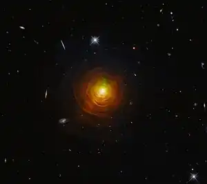 ハッブル宇宙望遠鏡が撮像したしし座CW星。