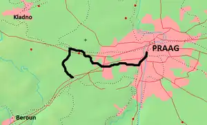 122号線 (チェコ)の路線図