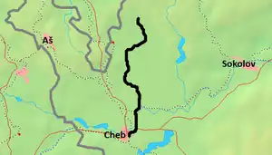 146号線 (チェコ)の路線図
