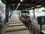 ケーブル八幡宮口駅ホーム（2020年1月）